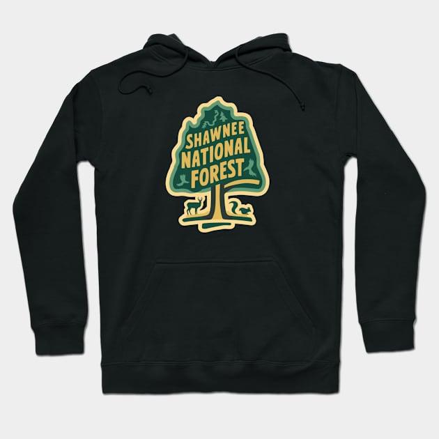 Forest Tree Shawnee National Forest Hoodie by Perspektiva